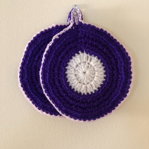 Handmade crochet gift pot holders bundle of 5 - Picture 11 of 12